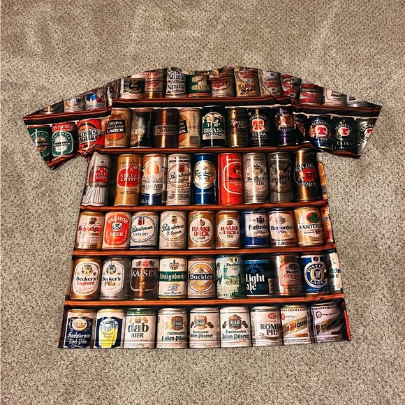 All Over Print Beer Shirt‎ Size XXXL - Picture 8 of 11